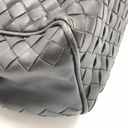 Bottega Veneta Woven Leather Cosmetic Bag, Black