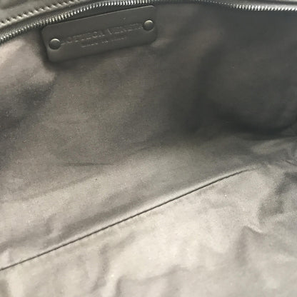 Bottega Veneta Woven Leather Cosmetic Bag, Black