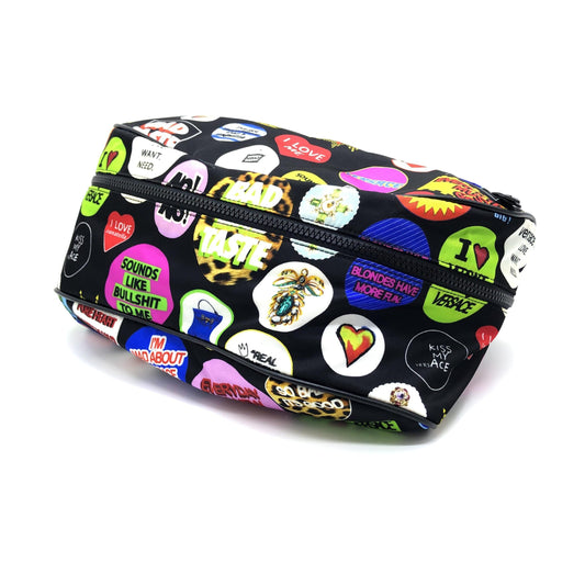 Versace Versache Nylon Travel Stamp Vanity Pouch