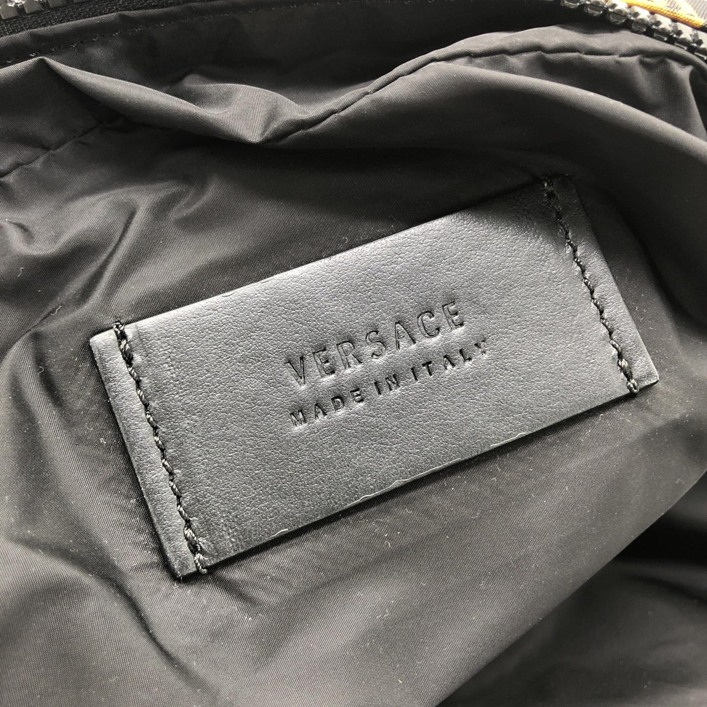 Versace Versache Nylon Travel Stamp Vanity Pouch