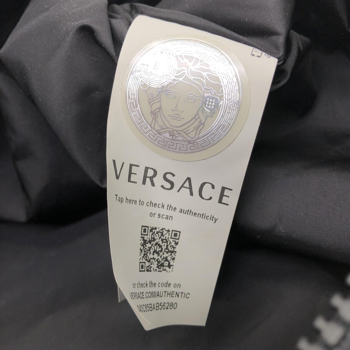 Versace Versache Nylon Travel Stamp Vanity Pouch
