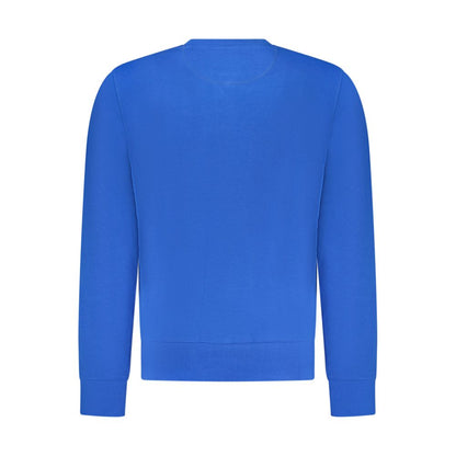 North Sails Blue Cotton Men Sweatshirt