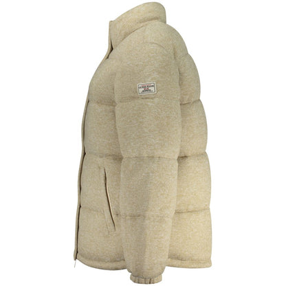 Guess Jeans Beige Polyester Coat