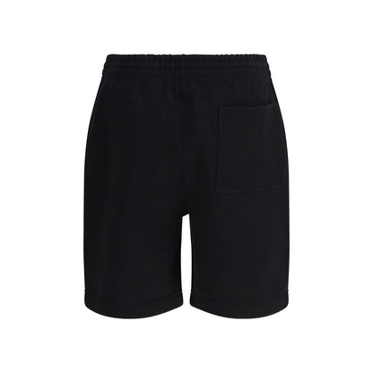 Burberry Black Cotton Bermuda Shorts