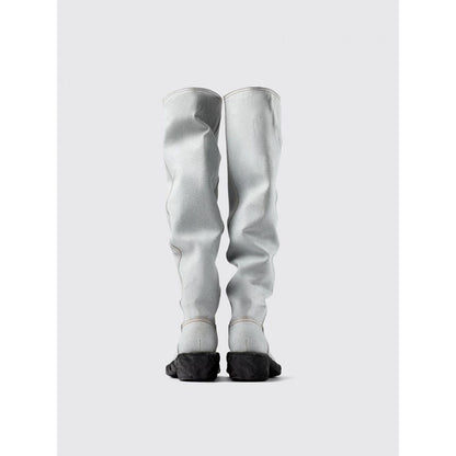 Camperlab Blue Denim And Rubber Ankle Boots