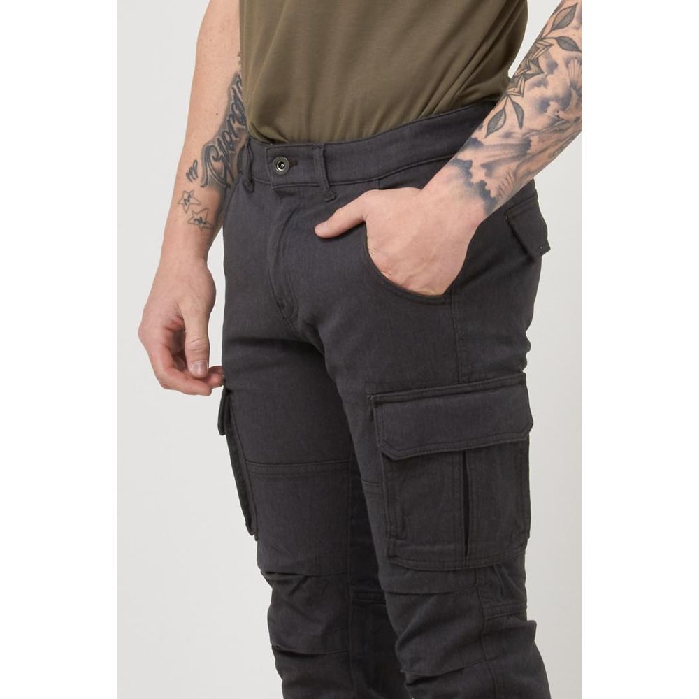 Gas Brown Cotton Cargo Pants