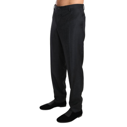 Dolce & Gabbana Gray Cotton Dress Pants