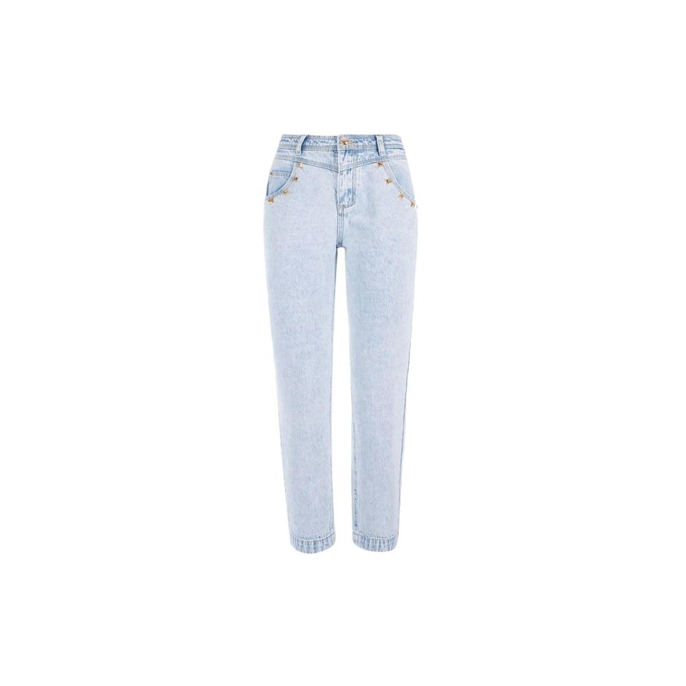Yes Zee Light Blue Cotton Boyfriend Jeans