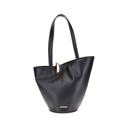 Jacquemus Black Calf Leather Bos Taurus Shoulder Bag