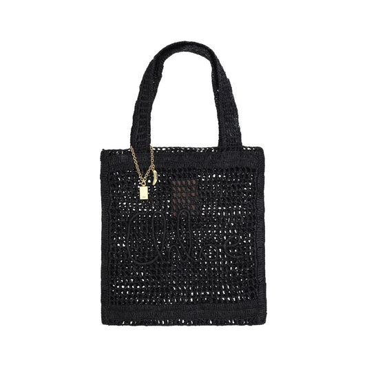 Chloé Black Raffia Raffia Bag