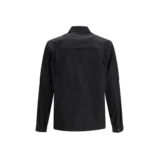 Prada Black Recycled Polyamide Jackets And Coat