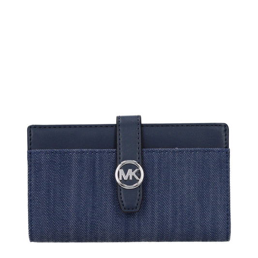 Michael Kors Blue Fabric Wallet