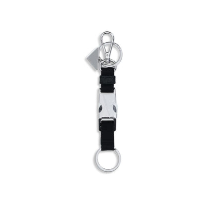 Prada Black Nylon Keychain
