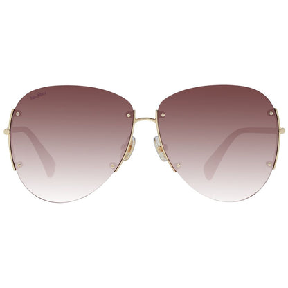 Max Mara Gold Metal Sunglasses