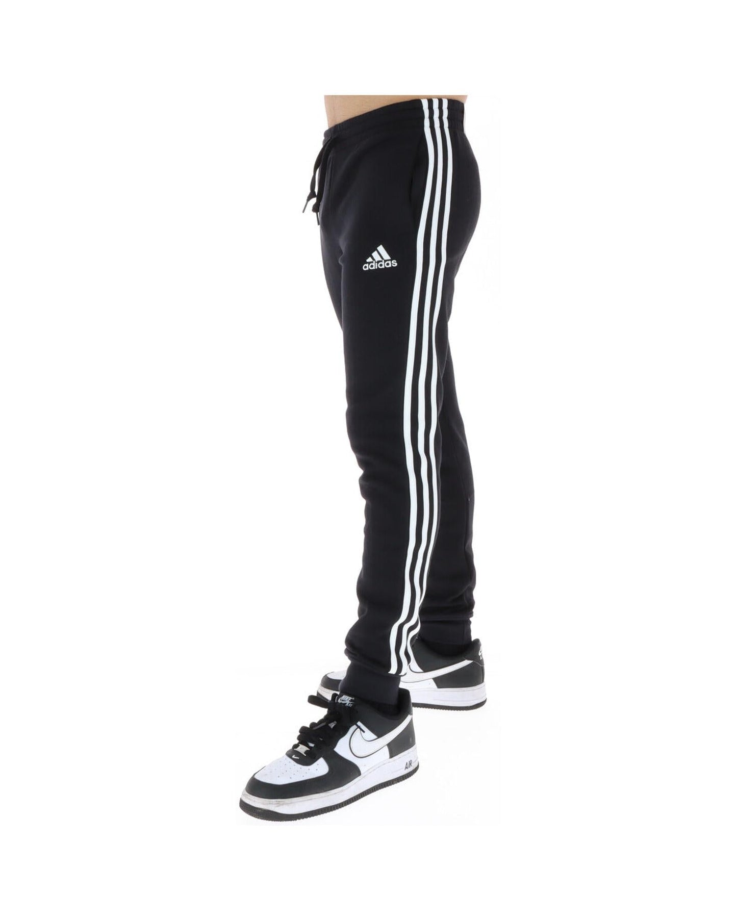 Adidas Black Cotton Joggers (Workout Pants)