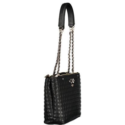 Guess Jeans Nero Poliuretano Women Handbag