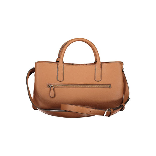 Guess Jeans Marrone Polyurethane Women Handbag