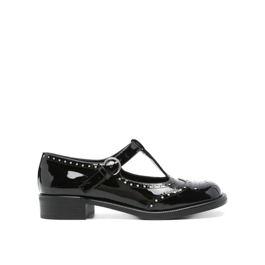 Miu Miu Black Calfskin Ballet Flats