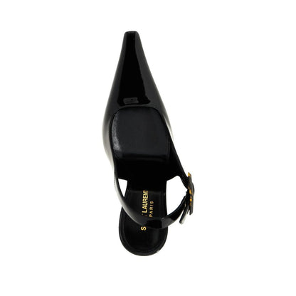 Saint Laurent Black Calfskin High Heel Pumps