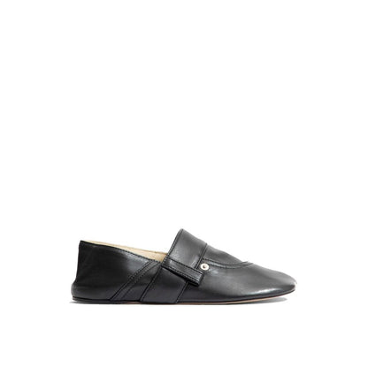 Loewe Black Calfskin Slippers