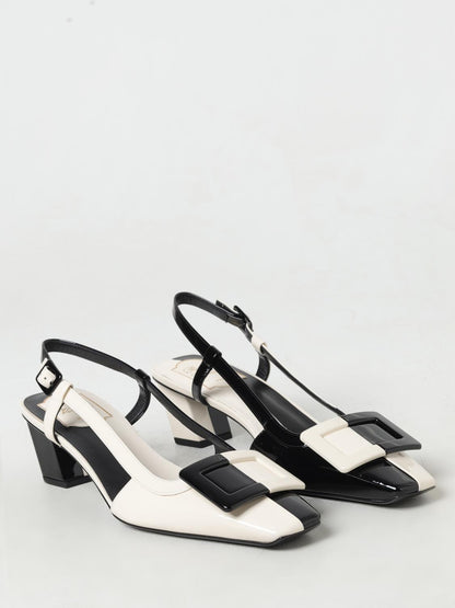 Roger Vivier Black Leather High Heel Pumps