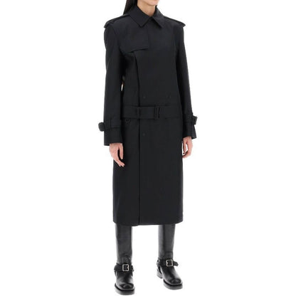Burberry Black Polyester Coat