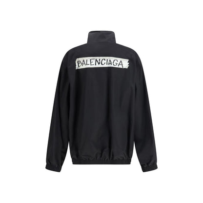 Balenciaga Black Cotton Shell Jacket