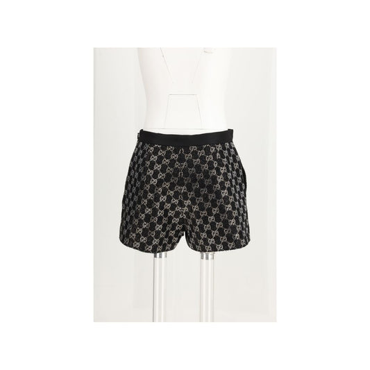 Gucci Black Viscose Bermuda Shorts