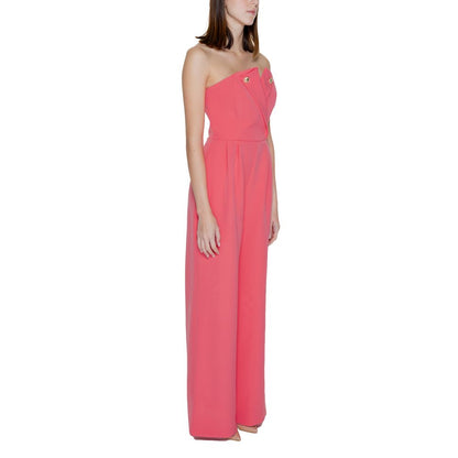 Silence Orange Polyester Jumpsuit