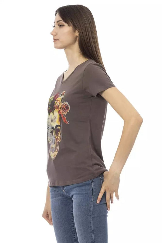 Trussardi Action Brown Cotton T-Shirt