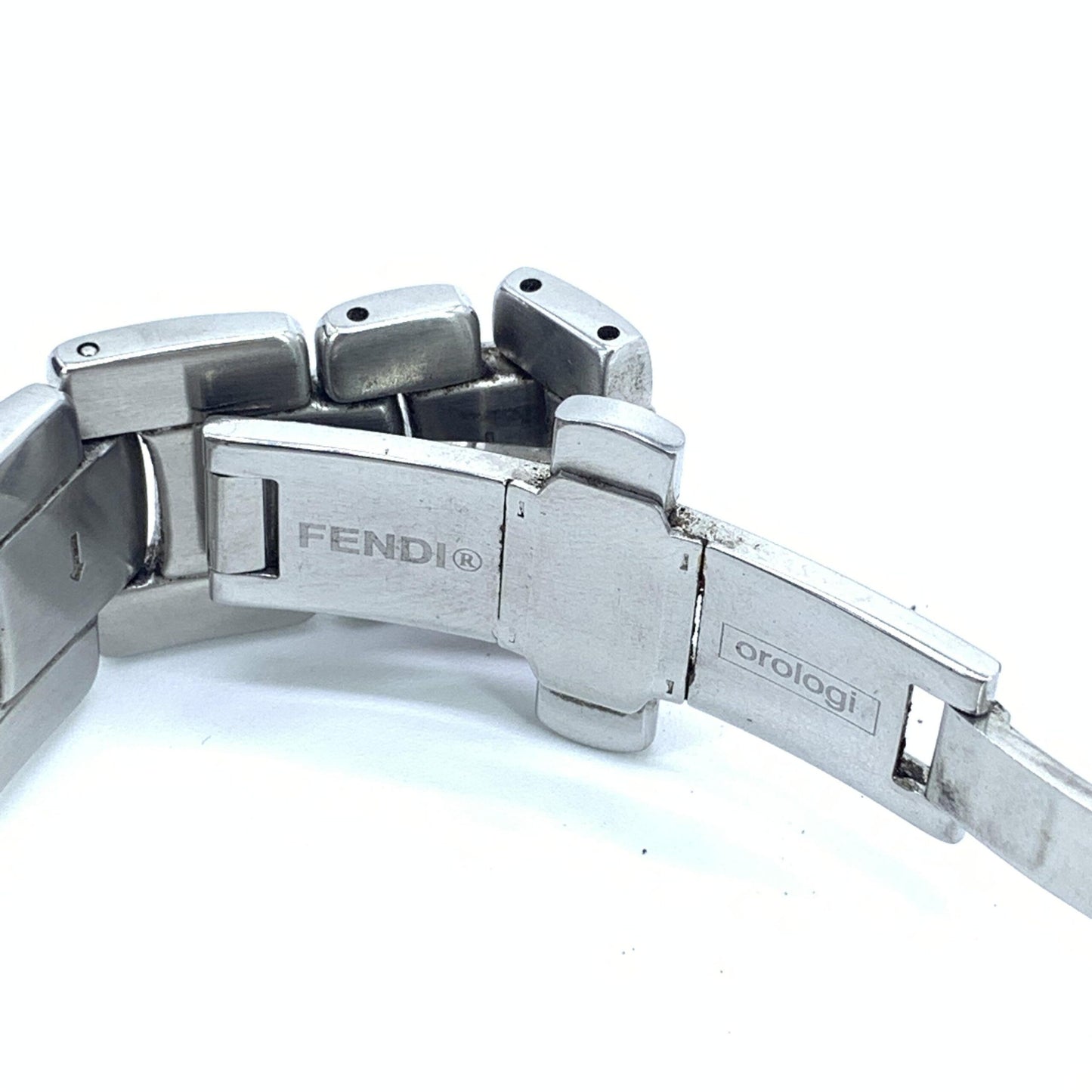 Fendi Pink Champagne Dial Quartz Watch, Stainless Steel