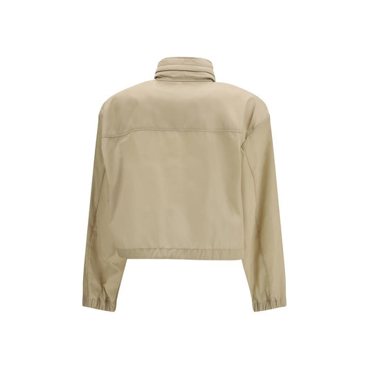 Prada Beige Recycled Polyamide Shell Jacket