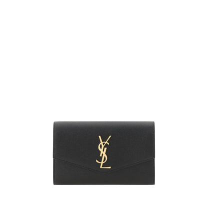 Saint Laurent Black Calf Leather Bos Taurus Wallet