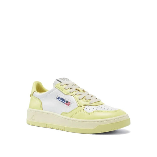 Autry White Leather Low Top Sneakers