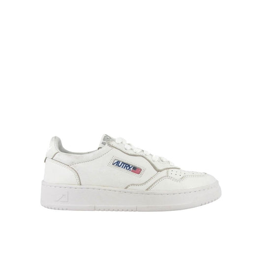 Autry White Leather Low Top Sneakers