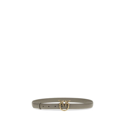 PINKO Gray Calf Leather Bos Taurus Regular Belt