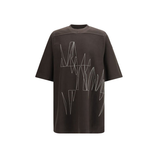 Moncler x Rick Owens Brown Cotton T-Shirt