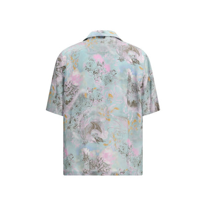 Off-White Multicolor Viscose Pattern Shirt