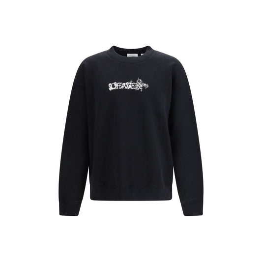 Off-White Black Cotton Sweatshirt