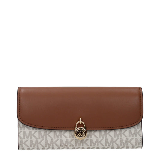 Michael Kors Beige Fabric Wallet