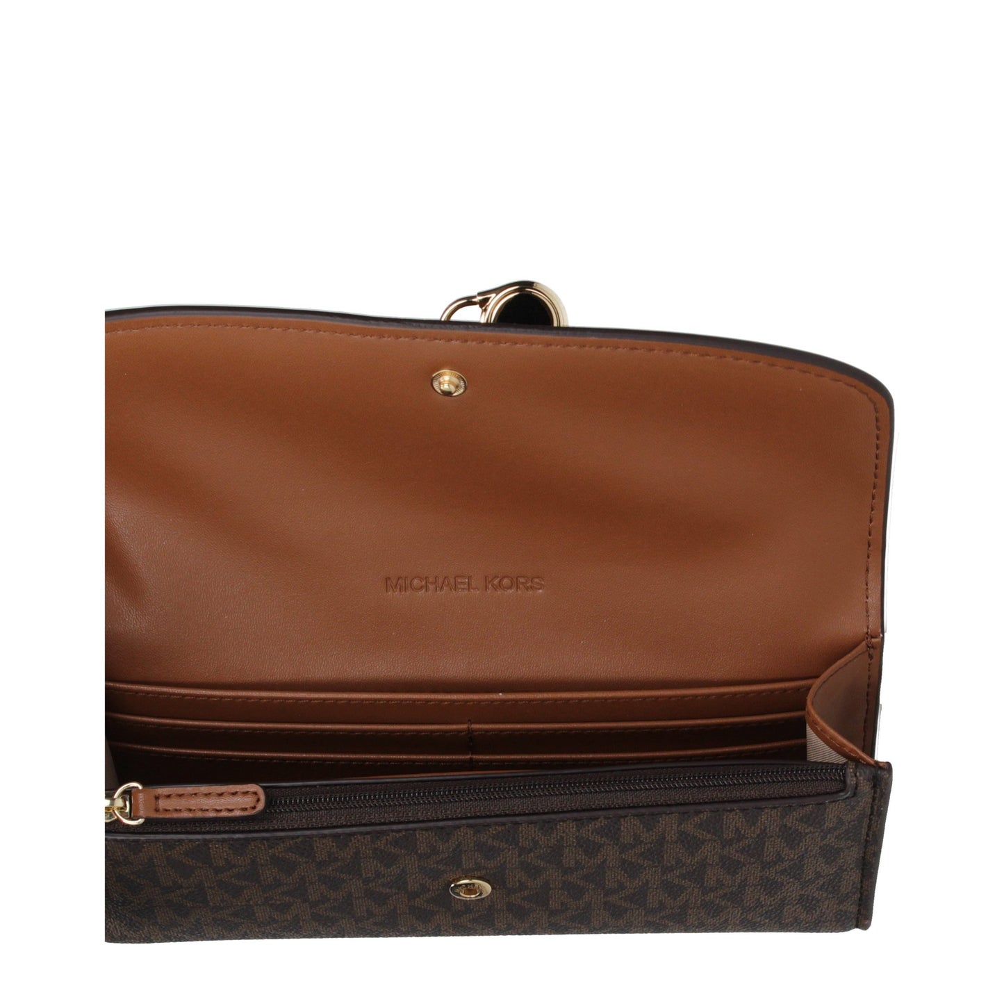 Michael Kors Brown Fabric Wallet