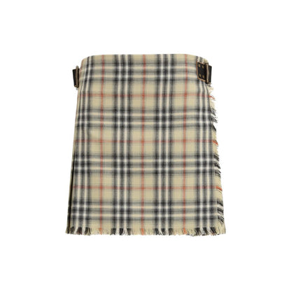 Burberry Multicolor Wool Mini Skirt