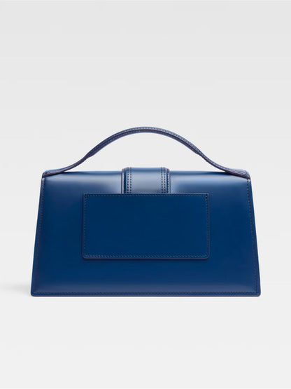 Jacquemus Dark NavyLeather Le Grand Bambino Handbag