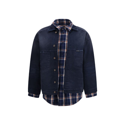 Balenciaga Blue Cotton Denim Jacket