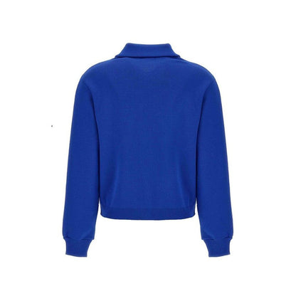 Autry Blue Nylon Cardigan