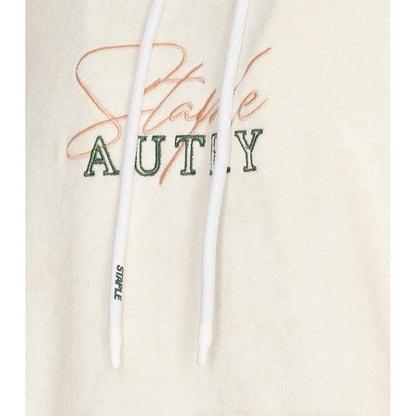 Autry White Cotton Hoodie