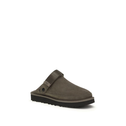 UGG Brown Calf Leather Bos Taurus Mules