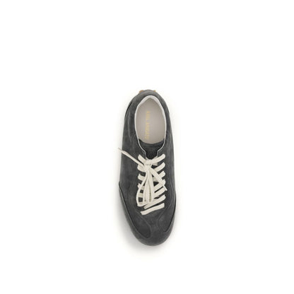 Axel Arigato Gray Calf Leather Bos Taurus Low Top Sneakers