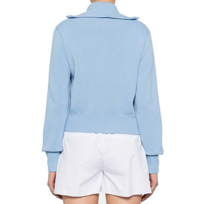 Autry Blue Nylon Cardigan