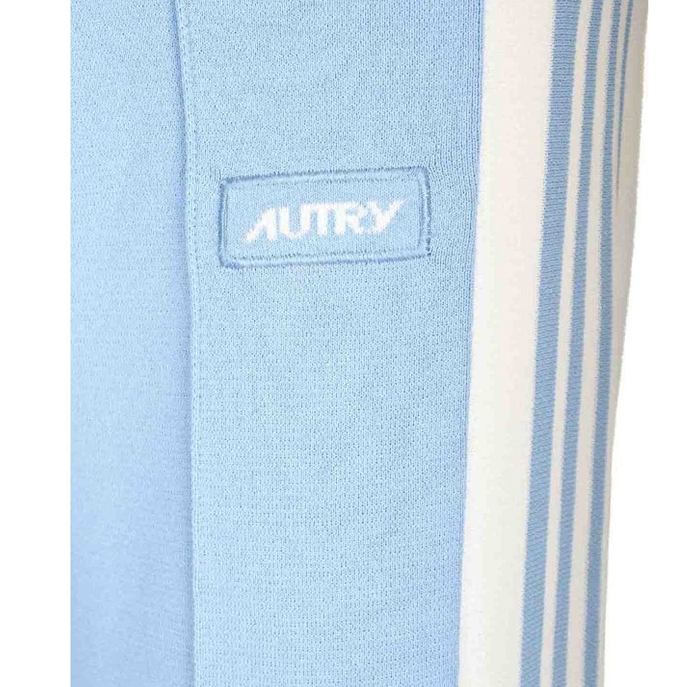 Autry Blue Nylon Joggers (Workout Pants)
